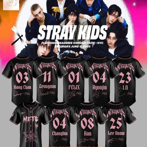 Stray Kids x New York Mets Governors Ball Music 2026 Jersey