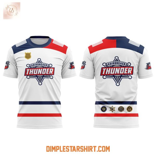Adirondack Thunder Law Enforcement Night Hoodie T Shirt