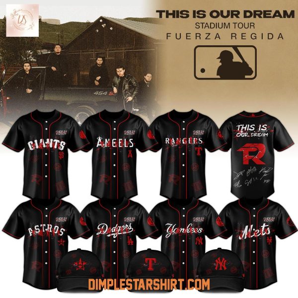 All Team MLB x Fuerza Regida This Is Our Dream Stadium Tour 2026 Jersey