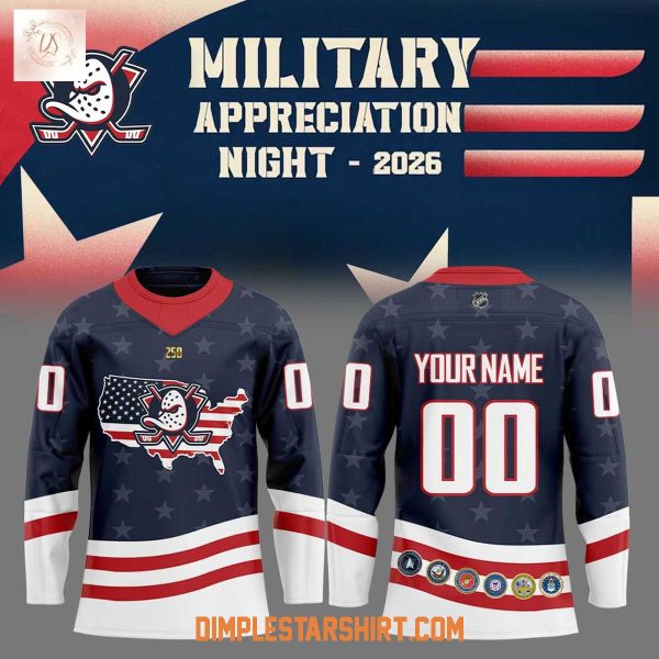 Anaheim Ducks Military Appreciation Night 2026 Hockey Jersey