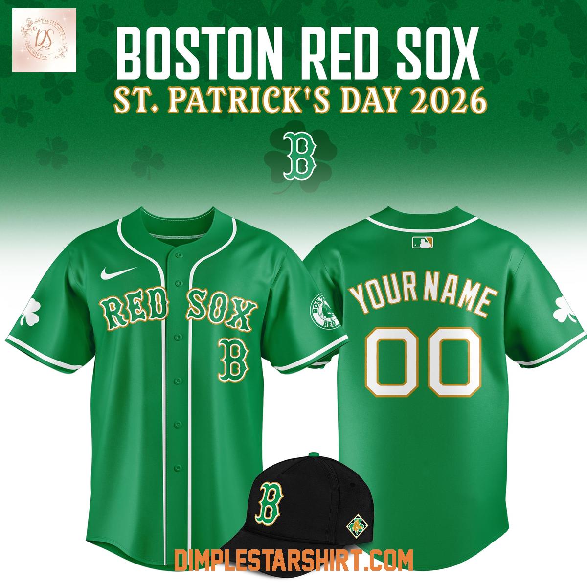 Boston Red Sox 2026 St. Patrick's Day Jersey Boston Red Sox 2026 St. Patrick's Day Jersey