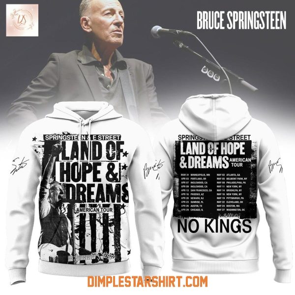 Bruce Springsteen Land Of Hope & Dreams American Tour Hoodie T Shirt