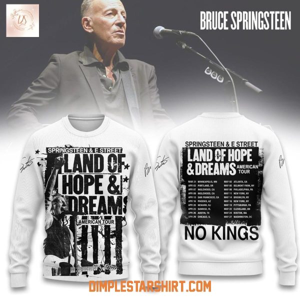 Bruce Springsteen Land Of Hope & Dreams American Tour Hoodie T Shirt