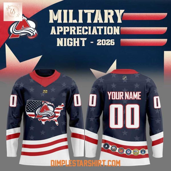 Colorado Avalanche Military Appreciation Night 2026 Hockey Jersey