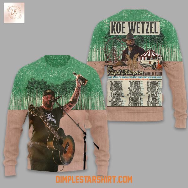 Koe Wetzel The Night Champion World Tour Hoodie T Shirt
