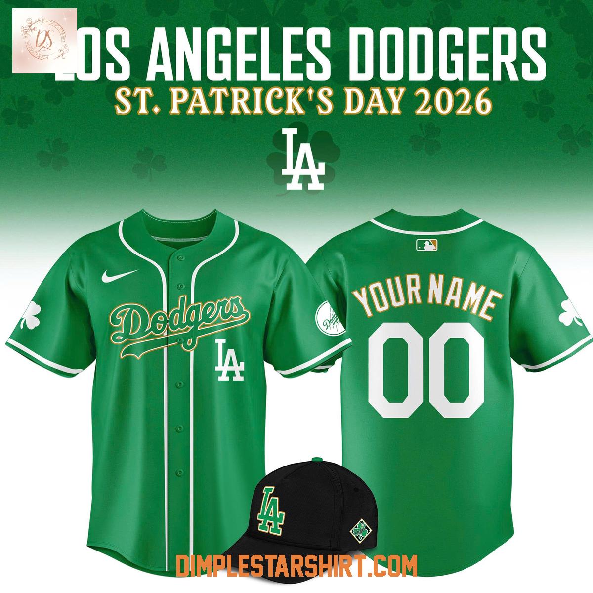 Los Angeles Dodgers 2026 St. Patrick's Day Jersey Los Angeles Dodgers 2026 St. Patrick's Day Jersey