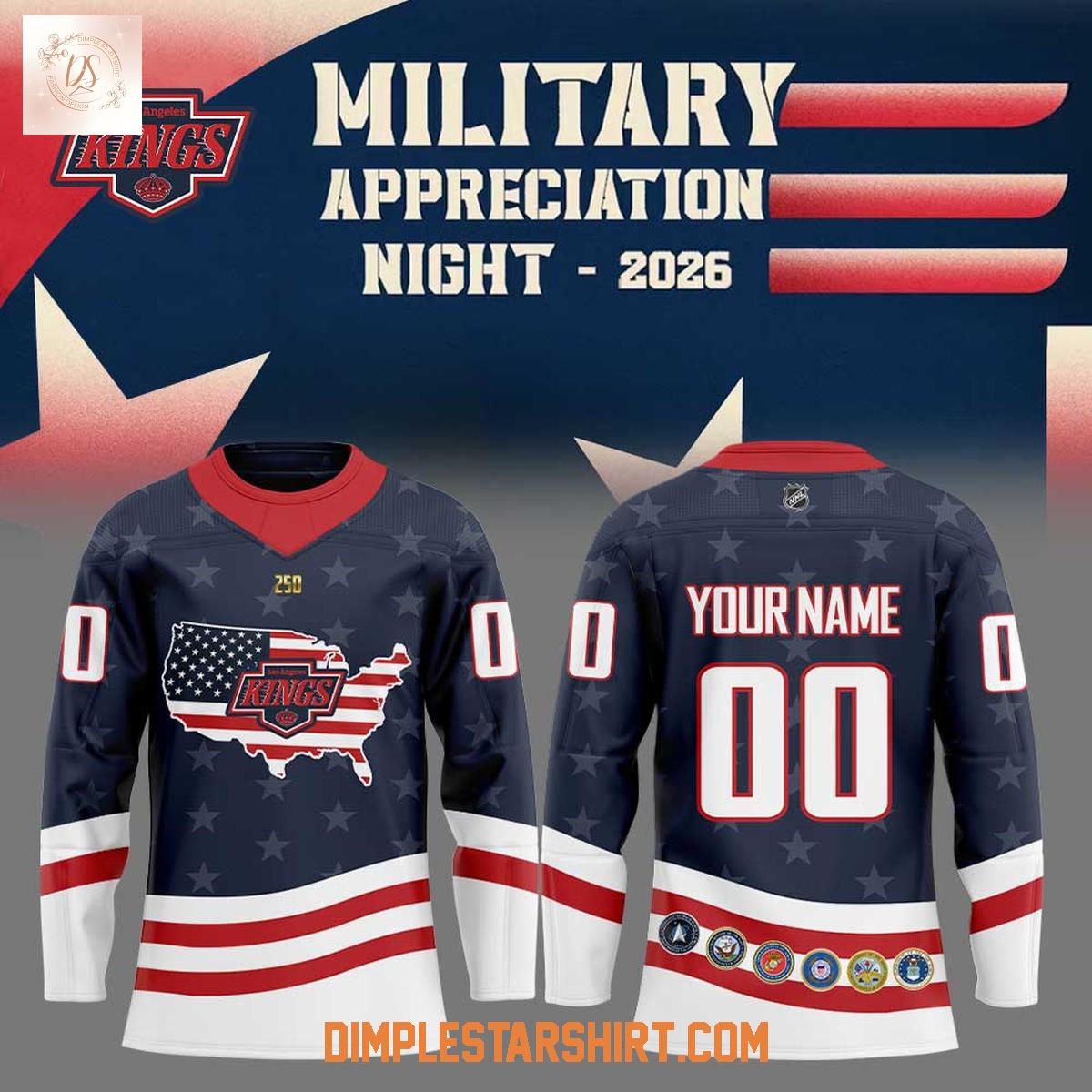Los Angeles Kings Military Appreciation Night 2026 Hockey Jersey Los Angeles Kings Military Appreciation Night 2026 Hockey Jersey