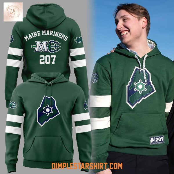 Maine Mariners New 207 Game Hoodie T-Shirt