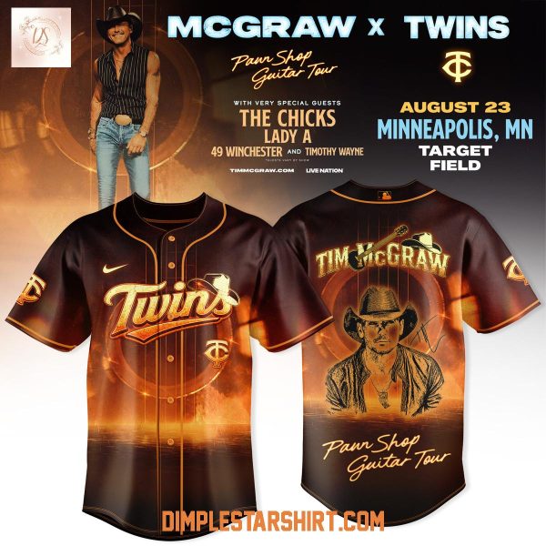 Minnesota Twins x Tim McGraw Pawn Shop Guitar Tour 2026 Jersey