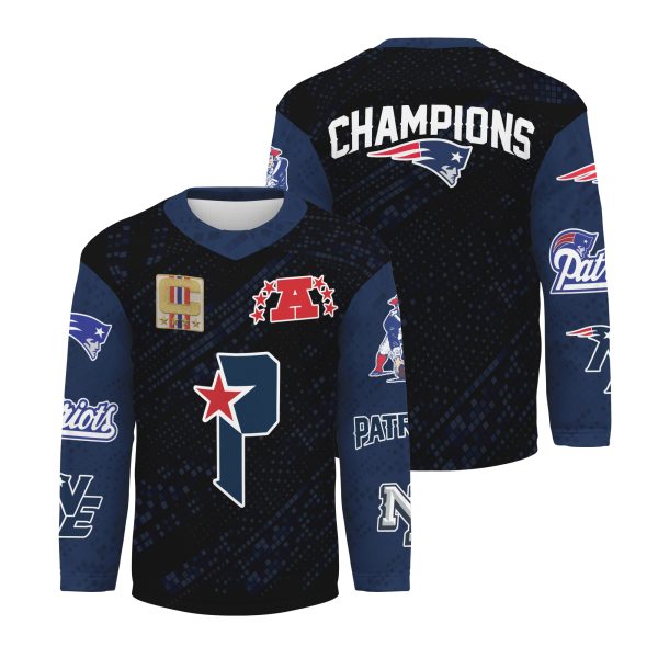 New England Patriots Champions Hockey Jersey