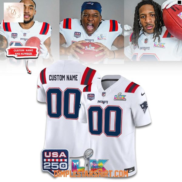 New England Patriots Super Bowl LX USA 250 Years Jersey