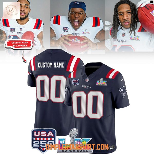 New England Patriots Super Bowl LX USA 250 Years Jersey
