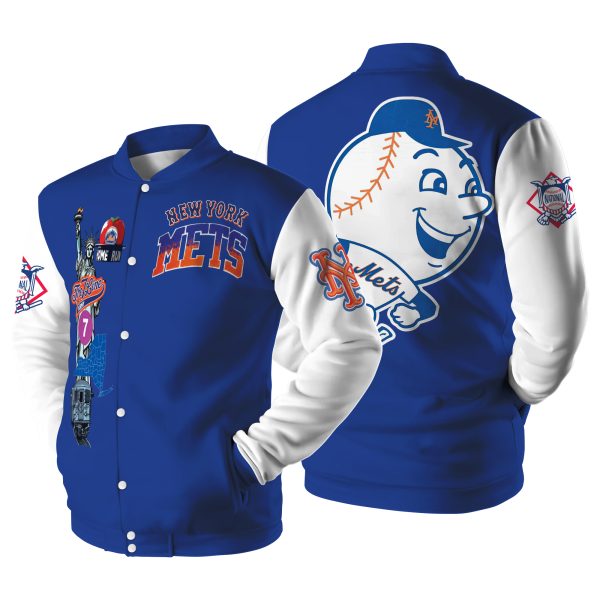 New York Mets The 7 Line Baseball Jacket