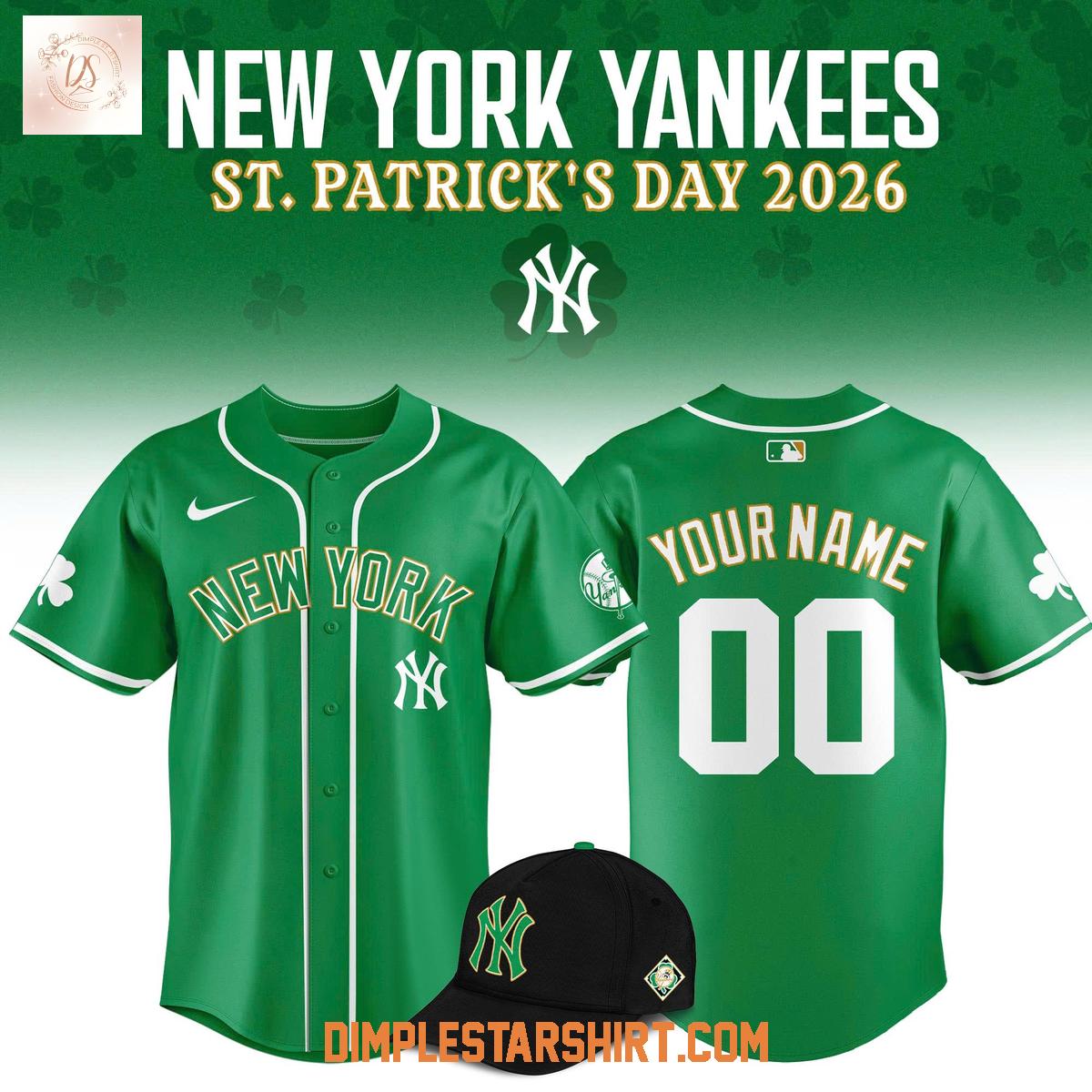 New York Yankees 2026 St. Patrick's Day Jersey New York Yankees 2026 St. Patrick's Day Jersey