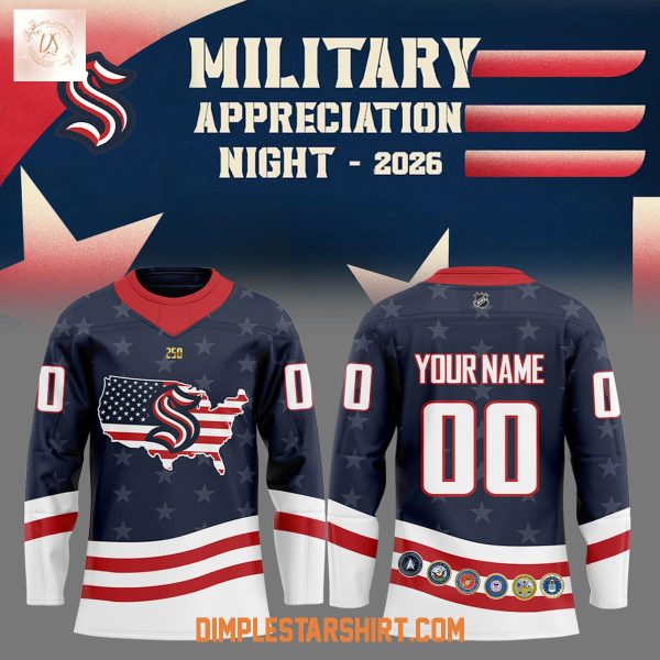 Seattle Kraken Military Appreciation Night 2026 Hockey Jersey