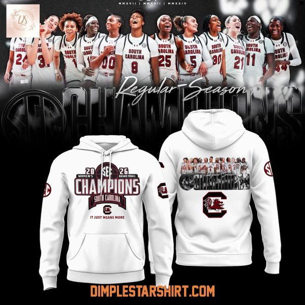 South Carolina Gamecocks 2026 SEC WomenE28099s Basketball Regular Season Champions Hoodie T Shirt 2 m8mpa.jpg