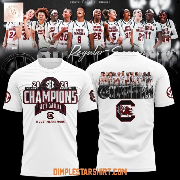 South Carolina Gamecocks 2026 SEC WomenE28099s Basketball Regular Season Champions Hoodie T Shirt 5 Ik2B5.jpg