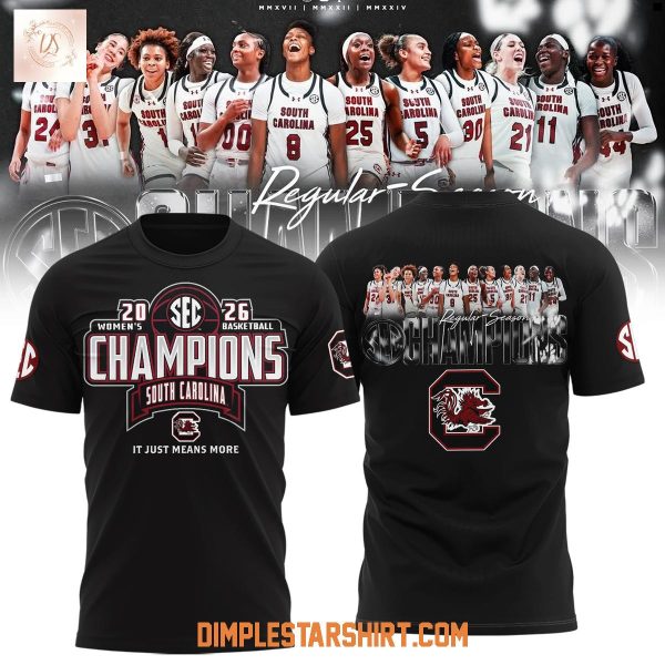 South Carolina Gamecocks 2026 SEC WomenE28099s Basketball Regular Season Champions Hoodie T Shirt 6 QGt0E.jpg