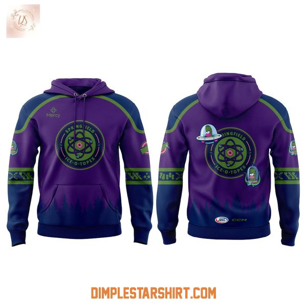 Springfield Thunderbirds Cartoon Ice-O-Topes Night Hoodie T-Shirt