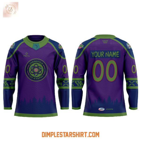 Springfield Thunderbirds Cartoon Ice-O-Topes Night Jersey