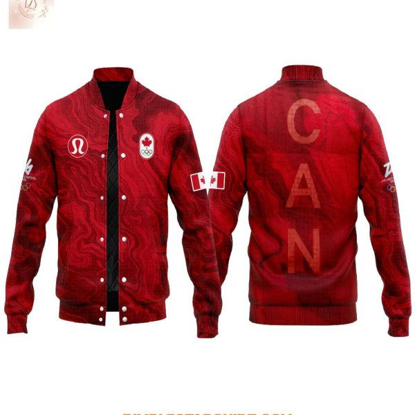 Team Canada 2026 Milano Cortina Baseball Jacket