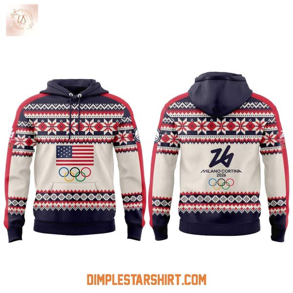 Team USA 2026 Olympic Milano Cortina Hoodie T-Shirt