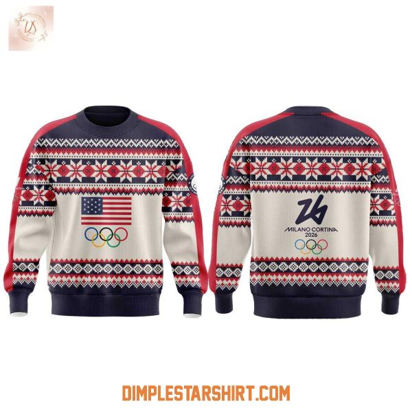 Team USA 2026 Olympic Milano Cortina Hoodie T Shirt