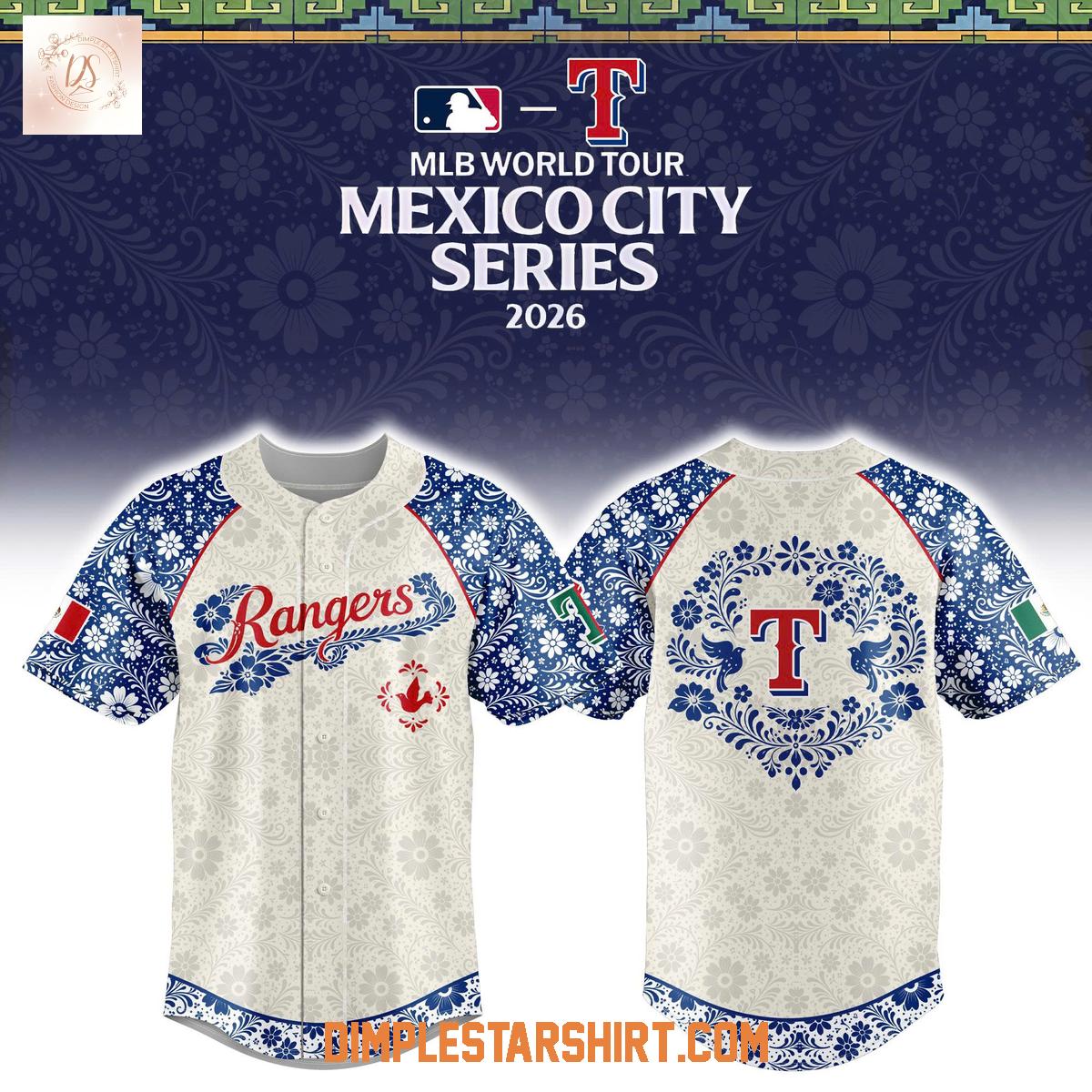 Texas Rangers x MLB World Tour Mexico City Series 2026 Jersey Texas Rangers x MLB World Tour Mexico City Series 2026 Jersey