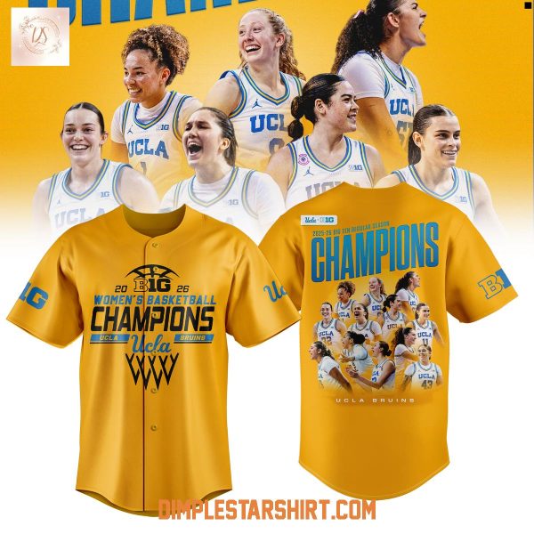 UCLA Bruins 2026 Big Ten Womens Basketball Champions Jersey