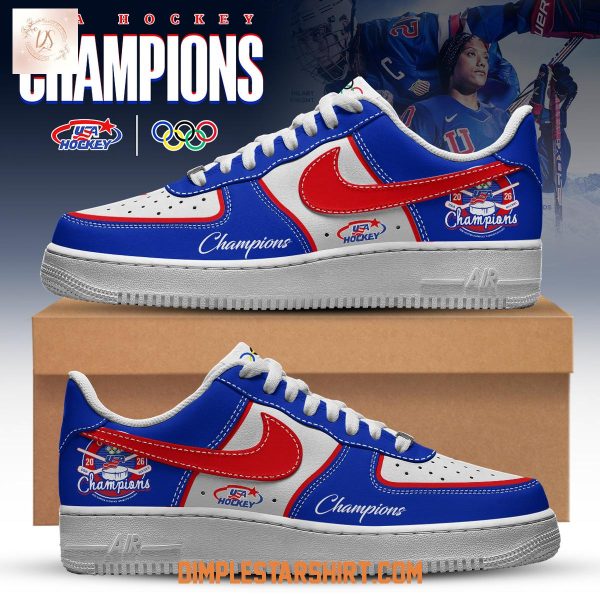 USA Hockey 2026 Womens Olympic Winter Champions Air Force 1 Shoes