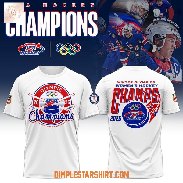 USA Hockey 2026 Womens Olympic Winter Champions Hoodie T Shirt