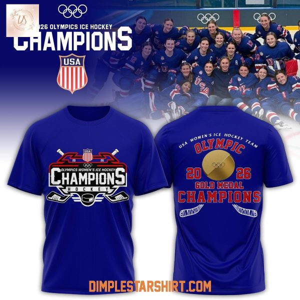 USA Women's National Ice Hockey Winter Olympic Gold 2026 Hoodie T Shirt