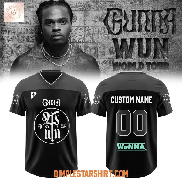 Gunna Wun World Tour 2026 Football Jersey