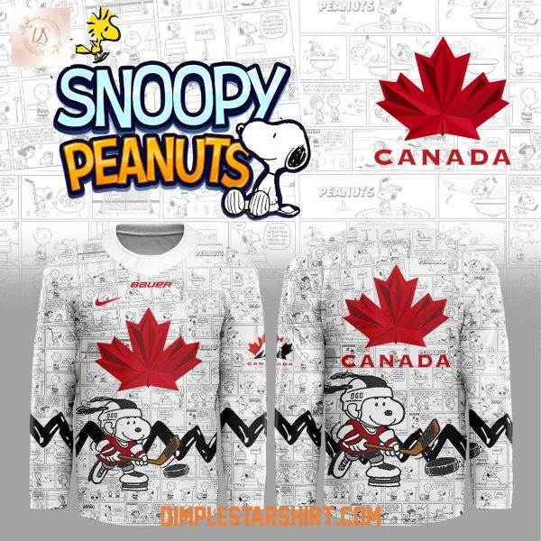 Hockey Canada Snoopy And Peanuts 2026 Hockey Jersey