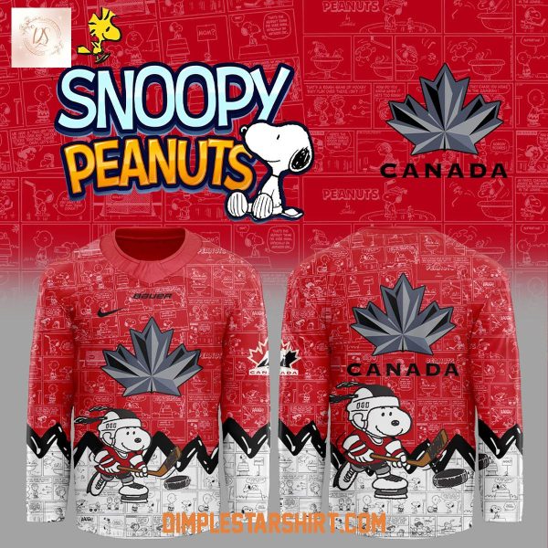Hockey Canada Snoopy And Peanuts 2026 Hockey Jersey