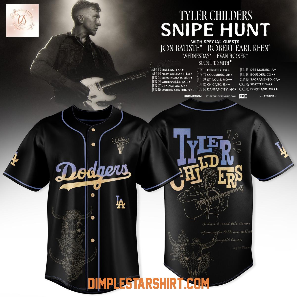 Los Angeles Dodgers x Tyler Childers Snipe Hunt Jersey Los Angeles Dodgers x Tyler Childers Snipe Hunt Jersey