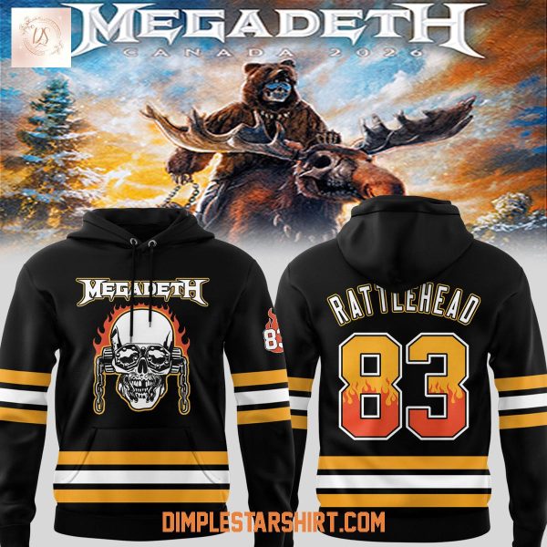 Megadeth Canada 2026 Rattlehead Hoodie