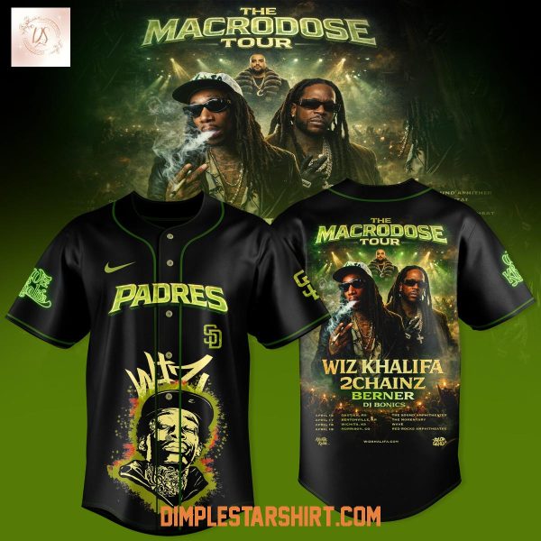 San Diego Padres x Wiz Khalifa The Macrodose Tour Jersey
