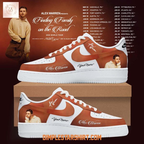Alex Warren Finding Family On The Road Tour 2026 Air Force 1 Shoes