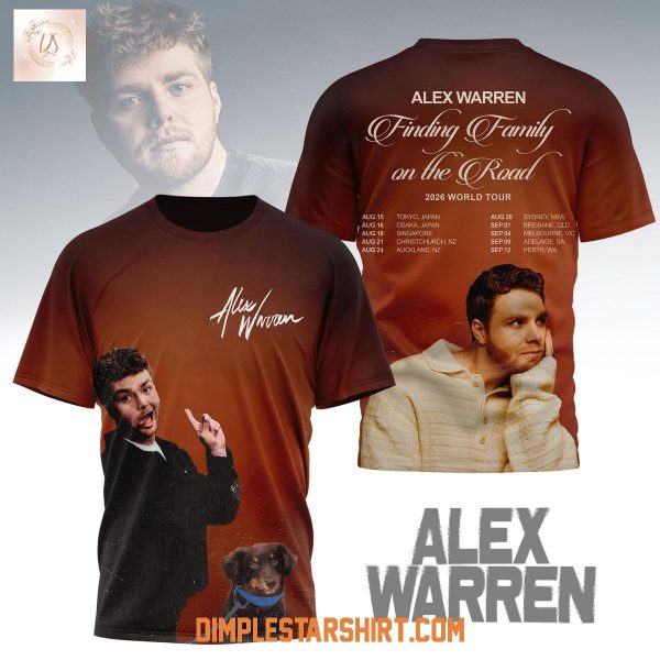Alex Warren Finding Family On The Road Tour T-Shirt