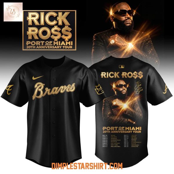 Atlanta Braves x Rick Ro$$ 20th Anniversary Tour 2026 Jersey