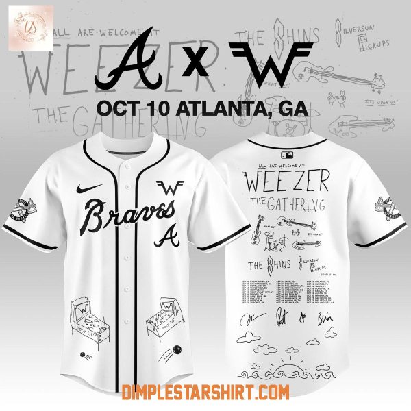 Atlanta Braves x Weezer The Gathering Tour 2026 Jersey