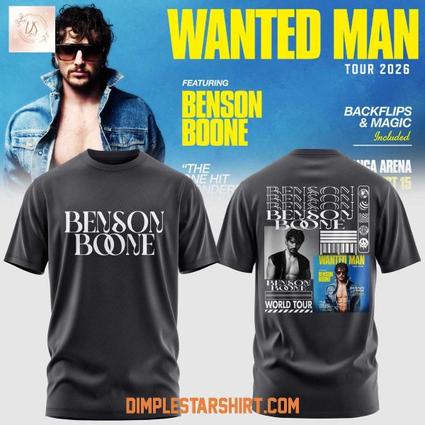 Benson Boone Wanted Man Tour 2026 Hoodie T Shirt
