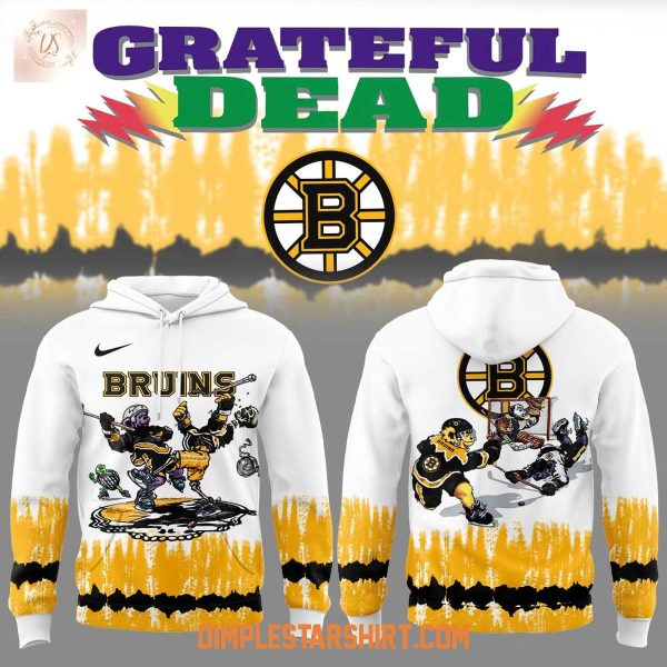 Boston Bruins Grateful Dead Tie Dye Hoodie T-Shirt