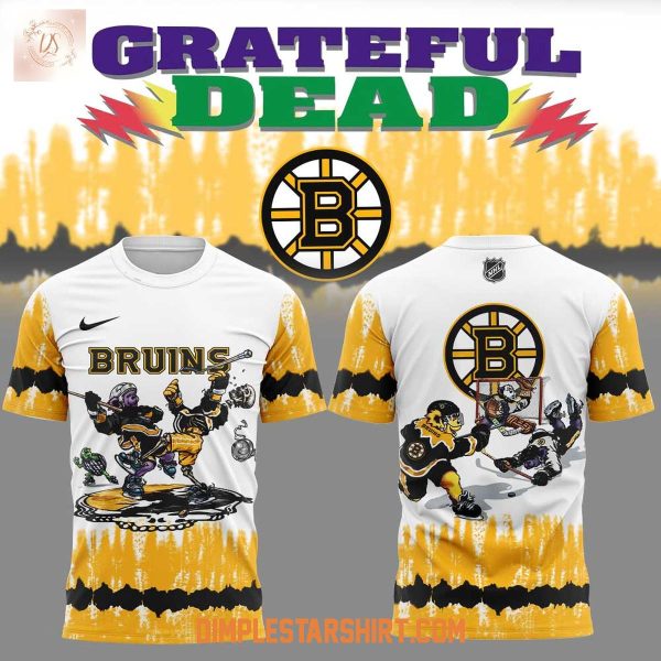 Boston Bruins Grateful Dead Tie Dye Hoodie T Shirt