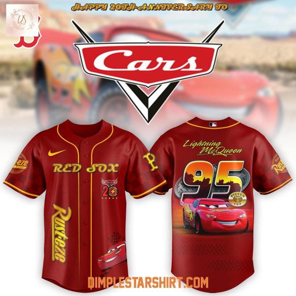 Boston Red Sox x Cars Speed Lightning 20th Anniversary Jersey