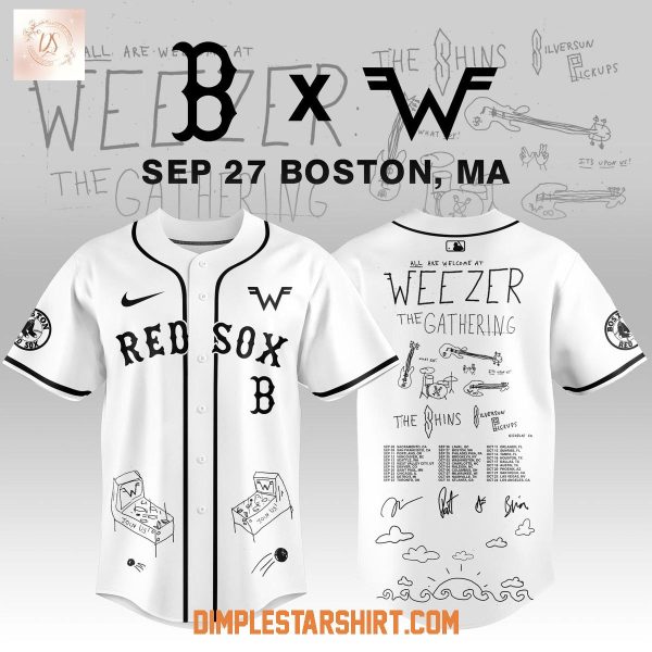 Boston Red Sox x Weezer The Gathering Tour 2026 Jersey