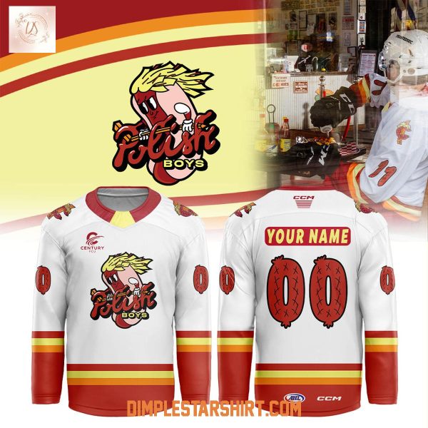 Cleveland Monsters AHL Polish Boys Night Personalized Hockey Jersey