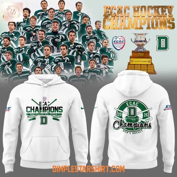 Dartmouth Mens Hockey ECAC Hockey Champions 2026 Hoodie t Shirt