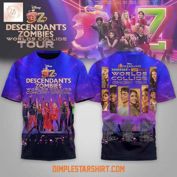 Descendants Zombies Worlds Collide Concert Tour Hoodie T Shirt